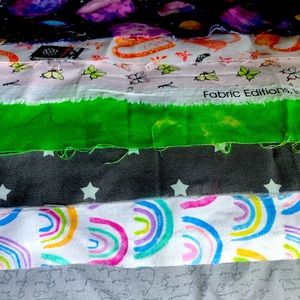 💥💥3/$15💥💥. 7 different sewing fabrics. 1 roll fabric from fabricland
